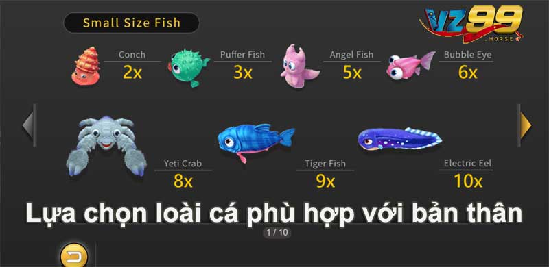 Chiến thuật, kinh nghiệm bắn cá VZ99 hiệu quả